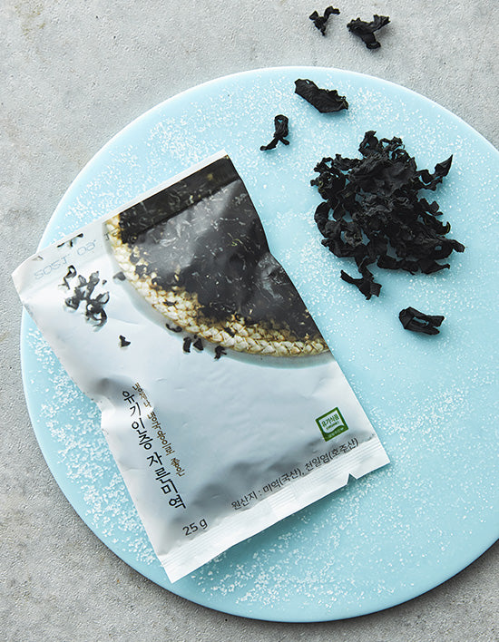 [기장물산] 유기인증 자른미역 25g (10인분 내외) - Kurly USA