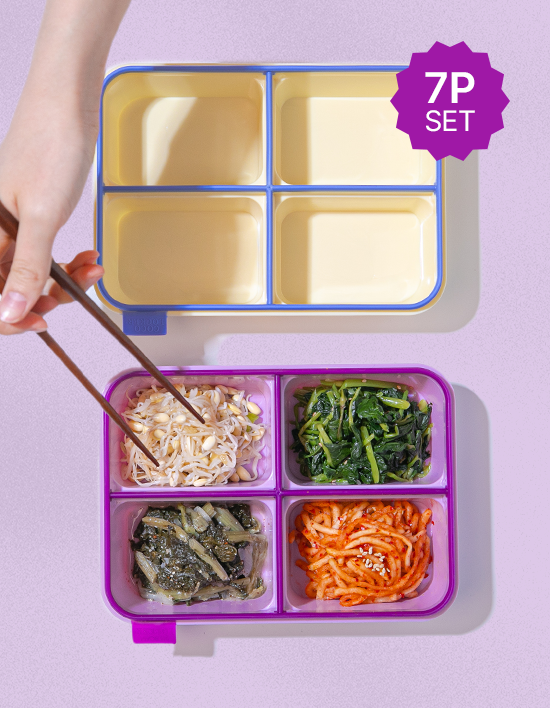 [코코라커] 칸칸나눔 반찬통 7P 세트 2종 (택1)