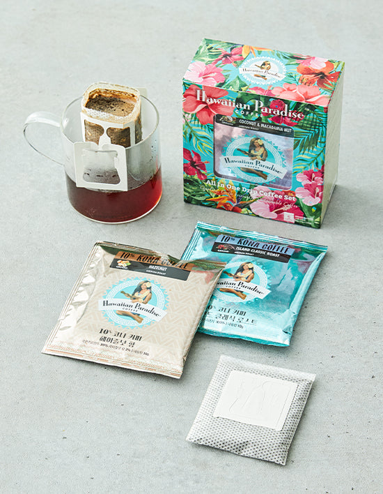 [Hawaiian Paradise] Kona Coffee All-in-One Drip Bags (10g X 5 bags)