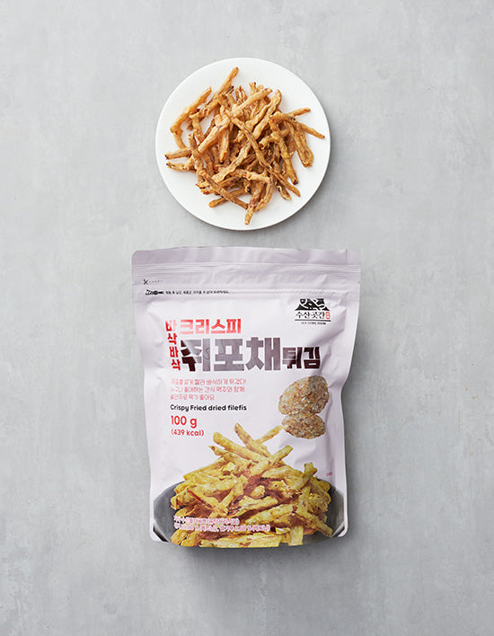 [수산곳간] 크리스피 쥐포채 튀김 100g - Kurly USA