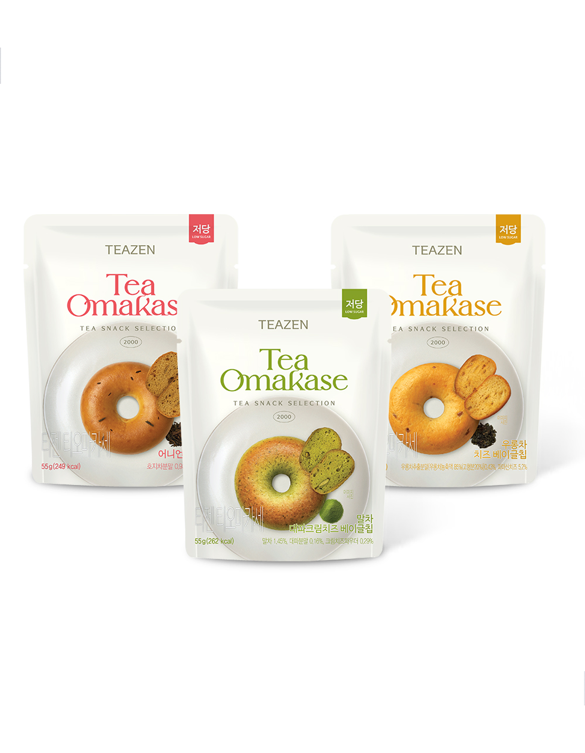 [TEAZEN] TeOmakase Low Sugar Bagel 55g 3 types, choose 1