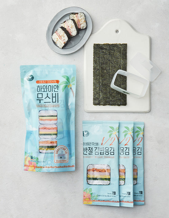 [만전김] 하와이안 무스비 반절 김밥용김 2종 (택1) - Kurly USA