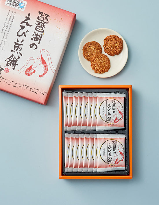 [일본디저트여행] 시가현 새우 센베이 80g(16입) - Kurly USA