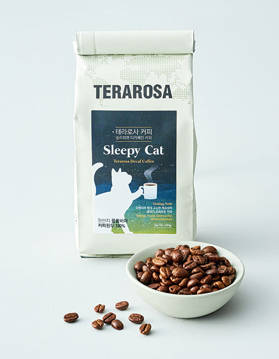 [Terarosa] Colombia Sleepy Cat Decaffeinated Beans 250g