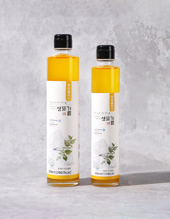 Cold-Pressed Perilla Oil (Deulgireum) | 냉압착 생들기름 2종 (택1)