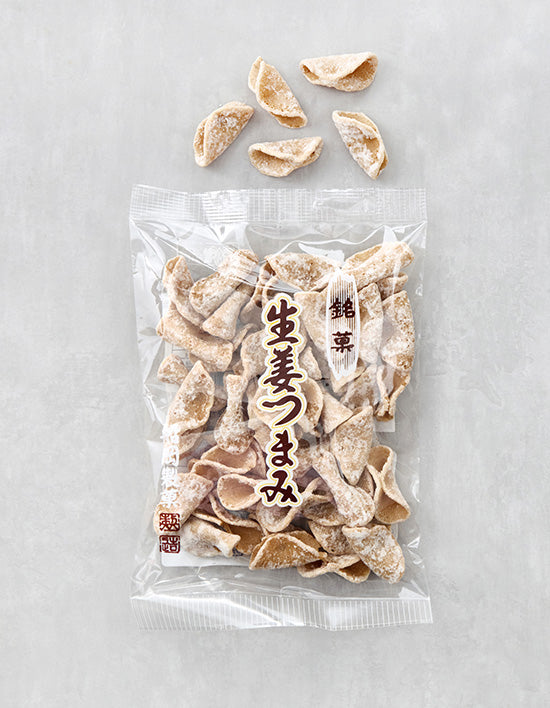 [Funaoka Confectionery] Half-Moon Ginger Senbei 140g