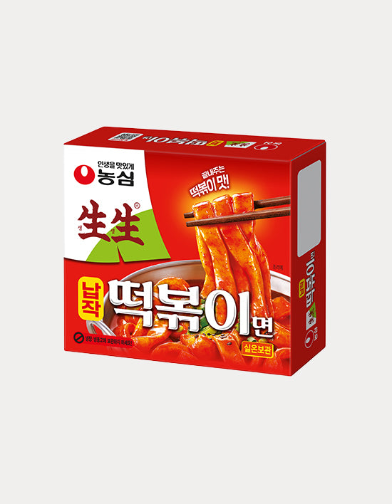[농심] 생생 납작 떡볶이면 258g