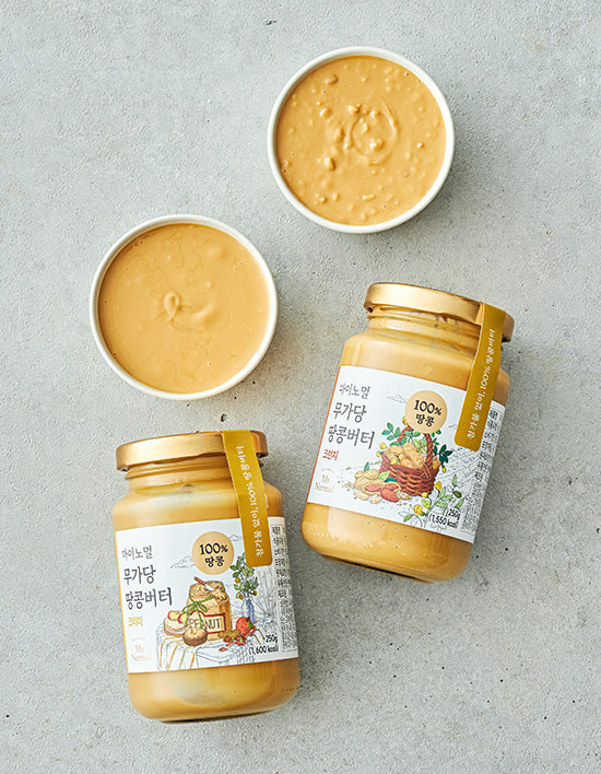 [마이노멀] 100% 무가당 땅콩버터 250g 2종 (택1) - Kurly USA