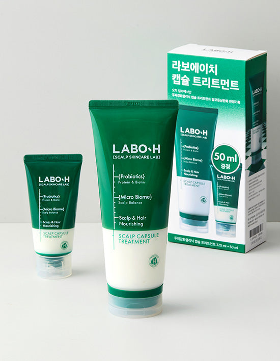 [라보에이치] 두피강화 캡슐트리트먼트 탈모증상완화 220ml + 50ml 기획세트 - Kurly USA