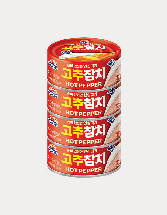 [Sajo] Hot Pepper Tuna 100g*4
