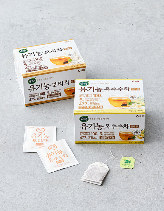 [순작] 유기농 식수차 2종 (1.5g) (택1)