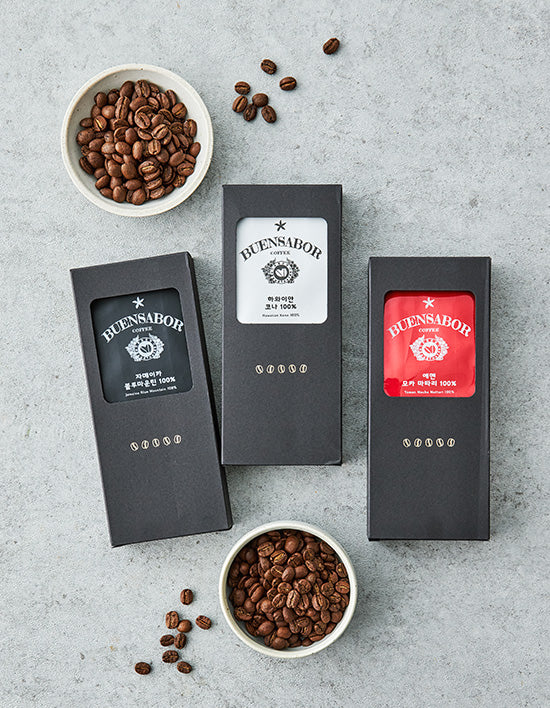 [Buen Sabor] World's Top 3 Coffee Beans 100g 3-Type Set (Select 1)