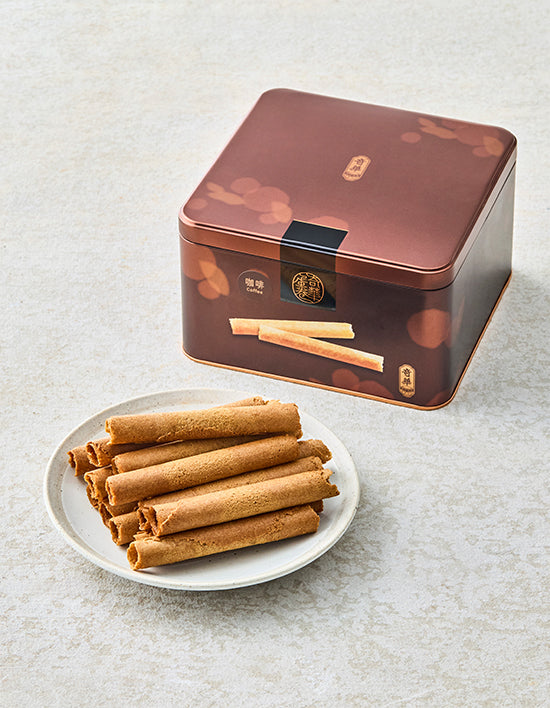 [선물세트] 기화병가 틴케이스 커피맛 에그롤 400g