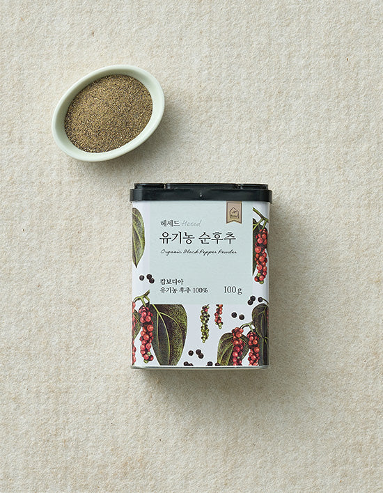 [헤세드] 유기농 순후추 틴 100g - Kurly USA