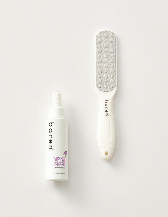 [바렌] 바렌 발각질 제거기+ 지우개 연화제 100ml - Kurly USA