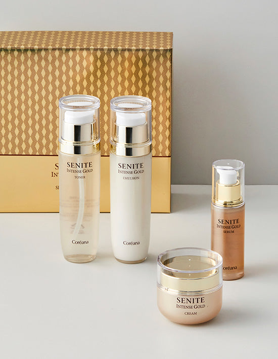 [코리아나] 세니떼 인텐스 골드 스킨케어 4종 세트 - Kurly USA