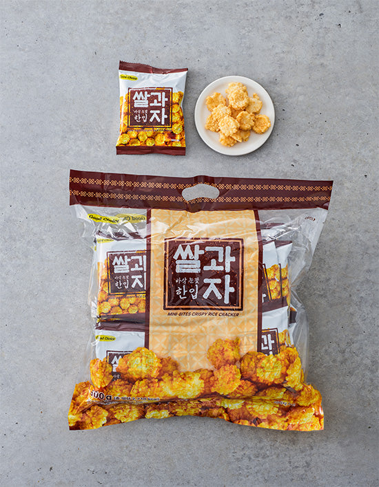 [Family] Crunchy Snowflake Bite-sized Rice Crackers 500g