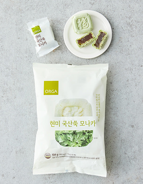 [올가] 현미 국산쑥 모나카 104g (13g X 8개입) - Kurly USA