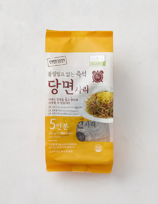[Chilgapsan] Instant Glass Noodle Sachets 650g (130g*5 individually packed)