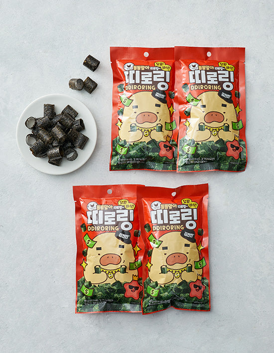 [만전김] 띠로링 김스낵 10g X 4봉 - Kurly USA