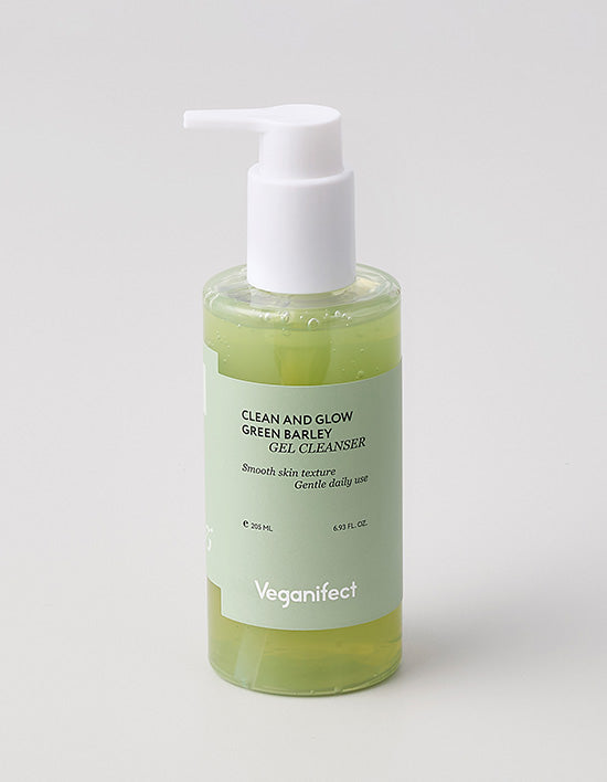 [비건이펙트] 클린 앤 글로우 청보리 LHA 젤클렌저 205ml - Kurly USA