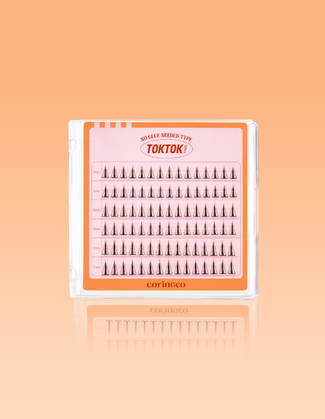 [코링코] 톡톡하라 노글루 속눈썹 #볼드 라이트 (90pcs) - Kurly USA