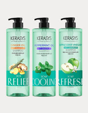 Kerasys Dandruff Care Shampoo, 3 Types, 1L (샴푸) | 비듬 완화 샴푸 1L 3종 (택1)