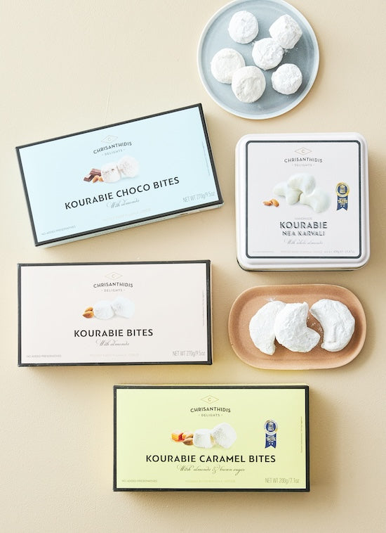 [그리스 전통 쿠키] 쿠라비에 화이트 스노우 쿠키 4종 (택2)