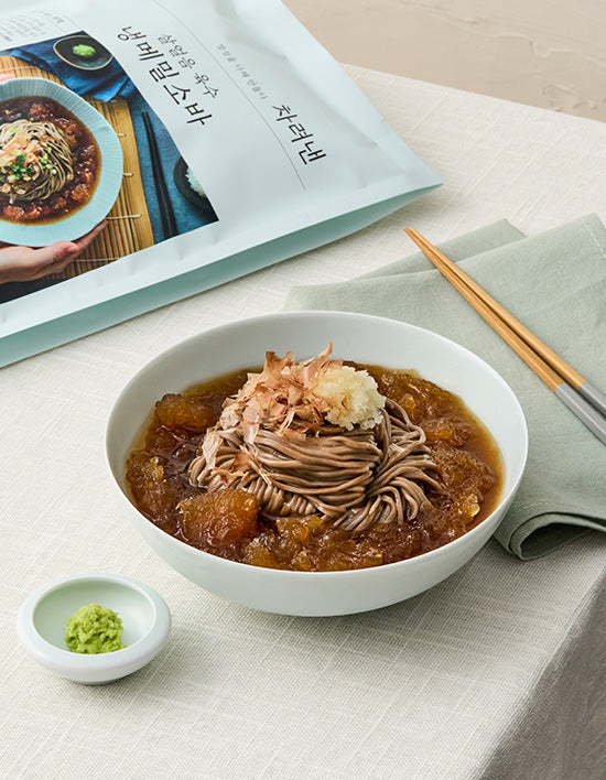 [차려낸] 살얼음 육수 냉메밀소바 2인분