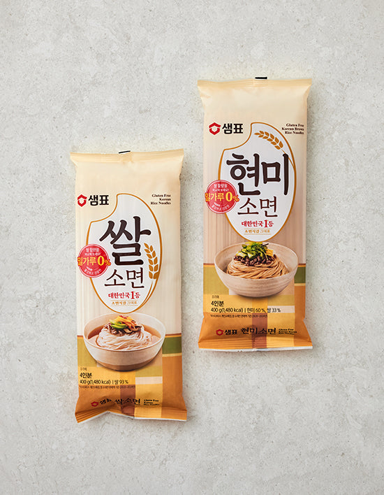 Rice & Brown Rice Somyeon, 2 Types (쌀소면) | 쌀&현미소면 400g 2종 (택1)