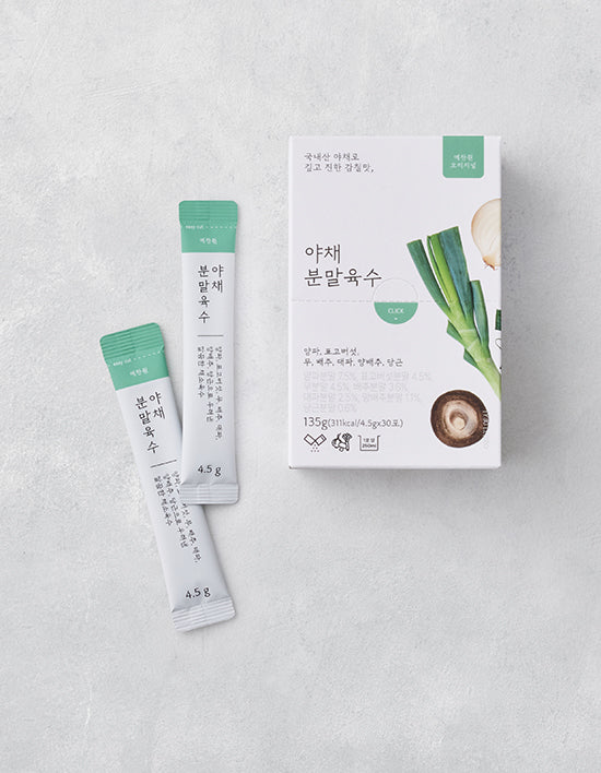 [예찬원] 오리지널 야채 분말육수 135g/30포 - Kurly USA