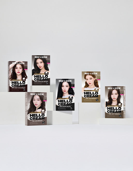 Hello Cream Double Cover Hair Dye, 6 Types (염색약) | 헬로크림 더블커버 염색약 120g 6종 (택1)