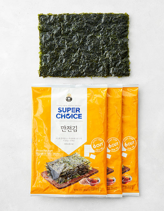 [만전김] 슈퍼초이스 전장김 20g X 3봉 - Kurly USA