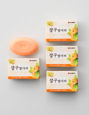 [온더바디] 살구맛사지 비누 100g 3+1입 - Kurly USA