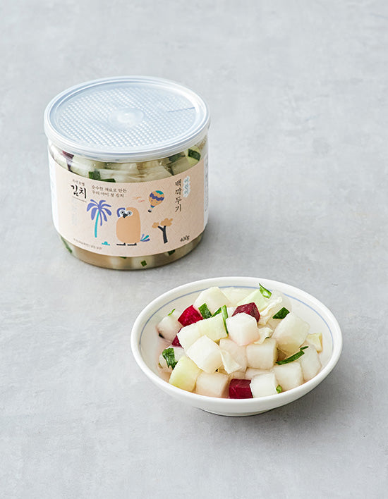 [조선호텔김치] 조선 어린이 백깍두기 400g - Kurly USA