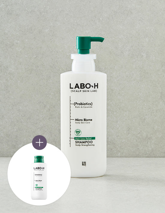 [LABO-H] Hair Loss Relief Shampoo Scalp Strengthening 400ml+180ml Special Set