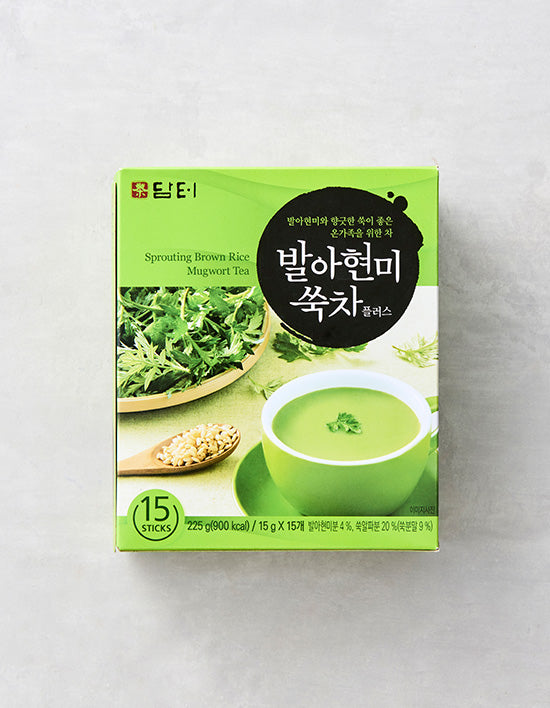 Sprouted Brown Rice Mugwort Tea, 15 ct (쑥차) | 발아 현미 쑥차 (15g X 15포)
