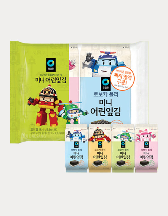 [Chung Jung One] Robocar Poli Mini Laver Seaweed 8-pack