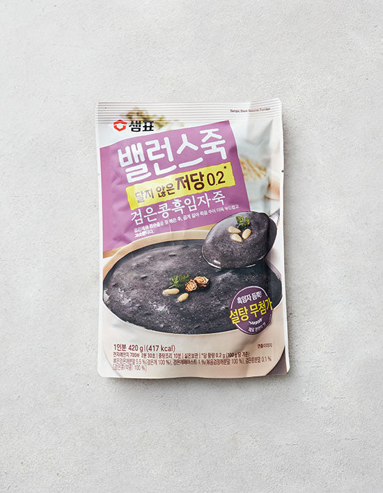 [Sempio] Balanced Porridge Low Sugar Black Bean Black Sesame Porridge 420g