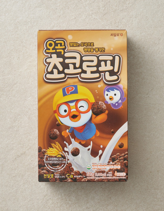 [씨알로] 뽀로로 오곡 초코로핀 시리얼 520g - Kurly USA