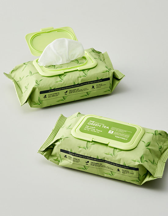 [토니모리] 더촉촉 그린티 클렌징 티슈 세트 200매 - Kurly USA