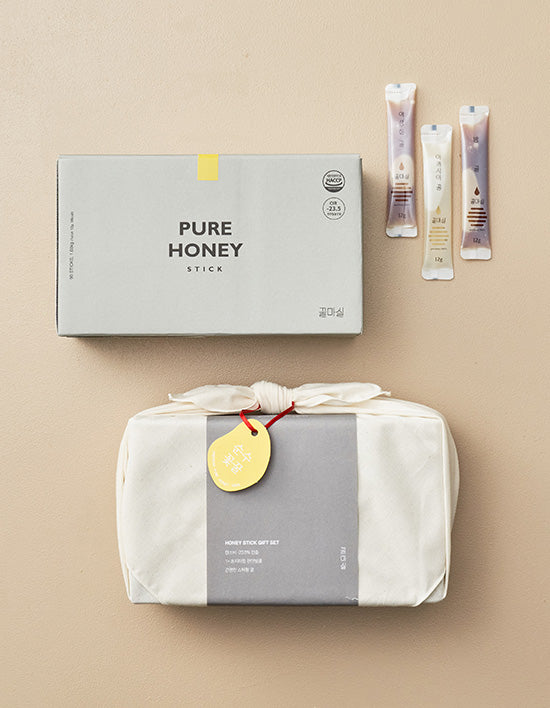 [꿀마실] 아카시아 야생화 밤꿀 스틱 선물세트 90포 - Kurly USA
