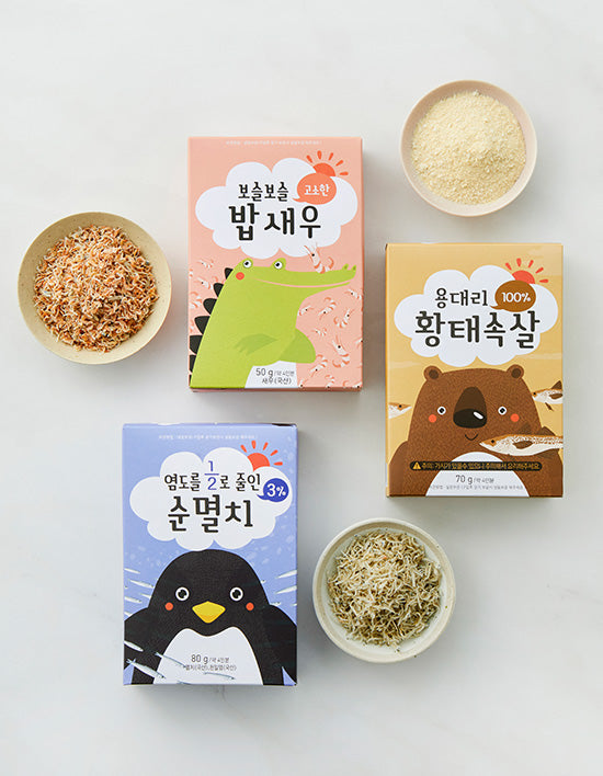 [바다모음] 이유식 재료 건어물 3종 (택1)