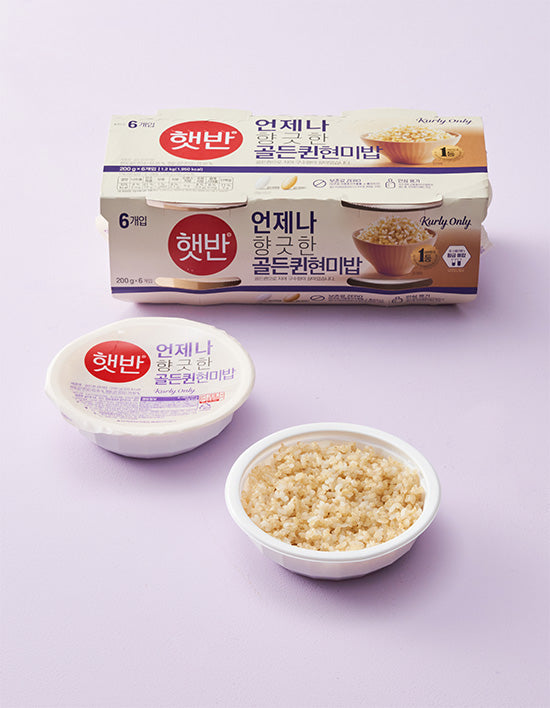 [컬리X햇반] 향긋한 골든퀸현미밥 200g*6입 - Kurly USA