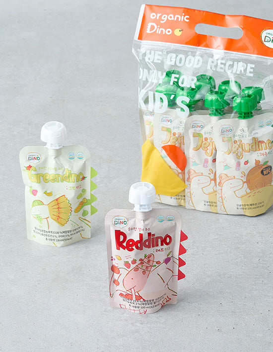 [Organic Dino] Pure Baby Juice 3 Flavors (Tangerine/Strawberry/Tropical) (100mL X 8-count)