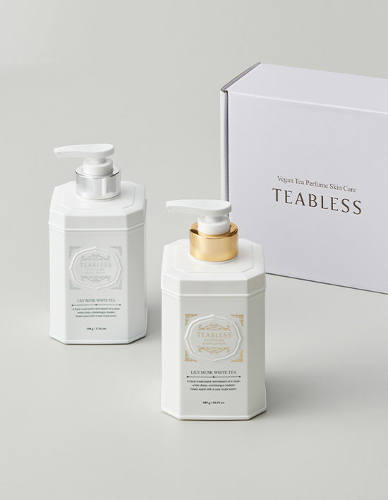 [티블레스] 릴리 머스크 화이트티향 바디케어 선물세트(바디로션 480g+바디워시 500g)