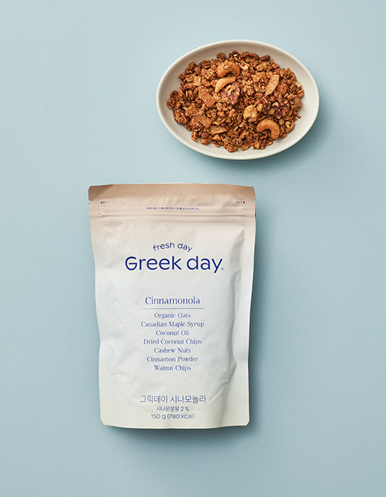 Greek Day Cinnamon Granola Packaging