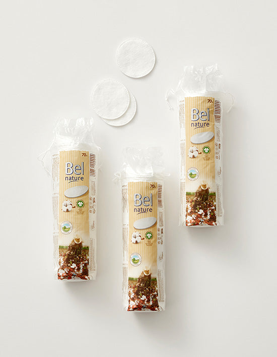 [CHOBS] Bel nature 유기농 원형 화장솜70ea X 3개입 세트 - Kurly USA