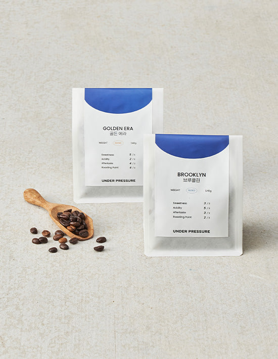 Under Pressure Blend Coffee Beans, 2 Types (원두) | 블렌드 원두 2종 (140g)