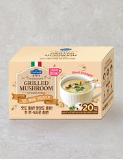 Grilled Mushroom Cream Soup, 20 ct (머쉬룸 수프) | 피에몬테 그릴드 머쉬룸 크림 수프 400g (20gX20팩)